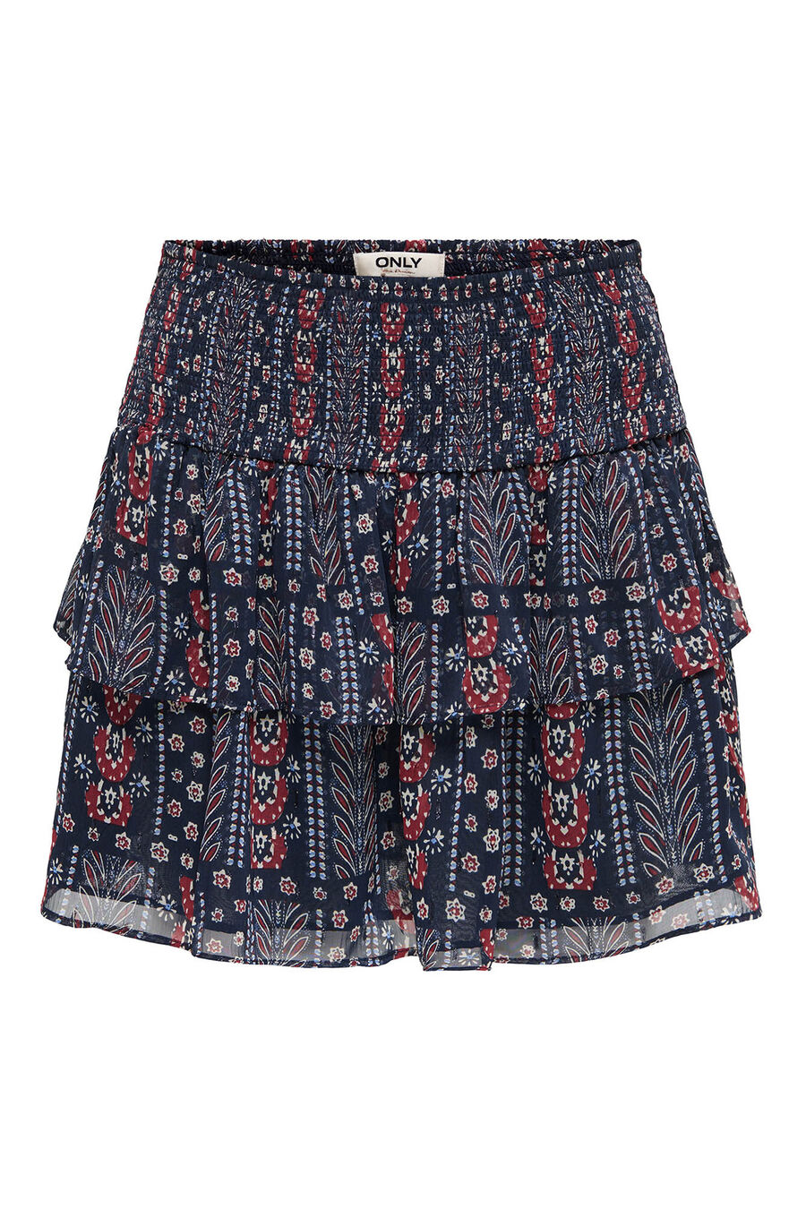 Falda corta con lurex