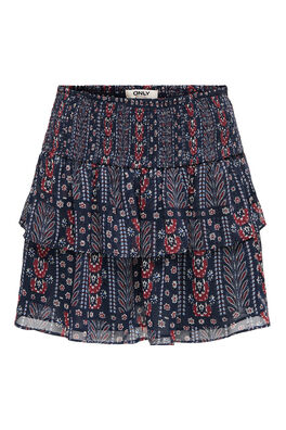Falda corta con lurex