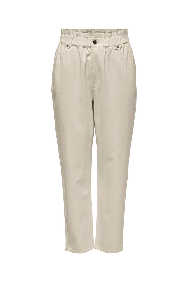 Springfield Paperbag trousers medium beige