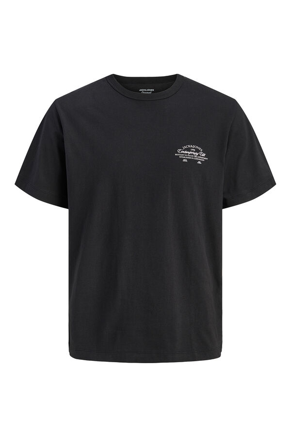 Jack & Jones Camiseta manga corta de algod&oacute;n negro