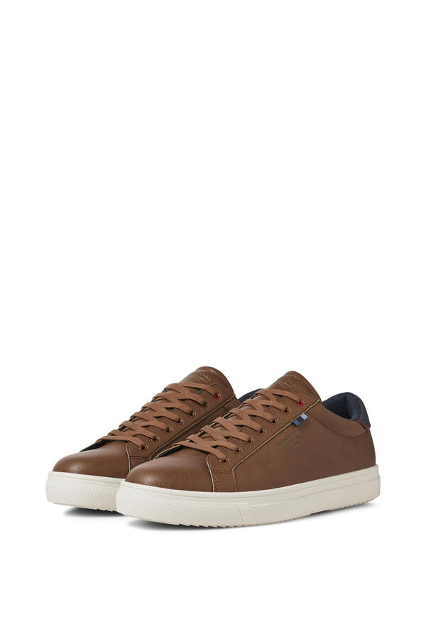 Jack & Jones Faux leather sneakers nude
