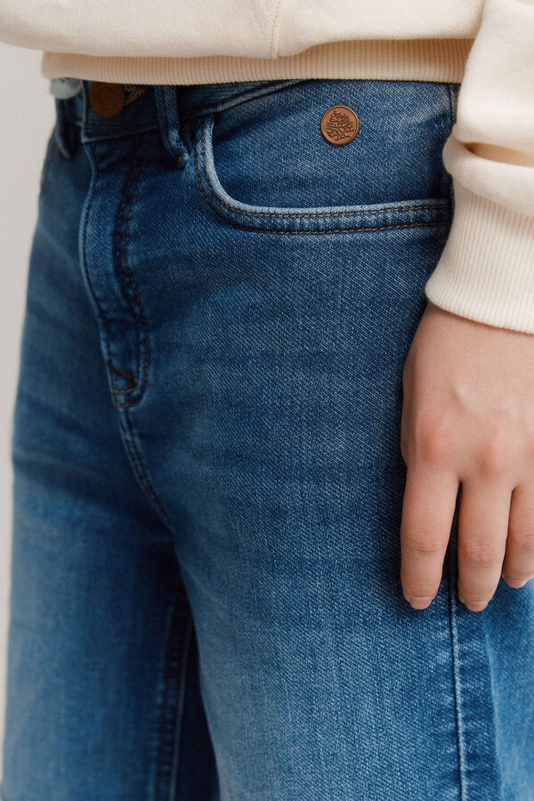 Springfield Kids Bermuda vaquera slim knit ni&ntilde;o azul