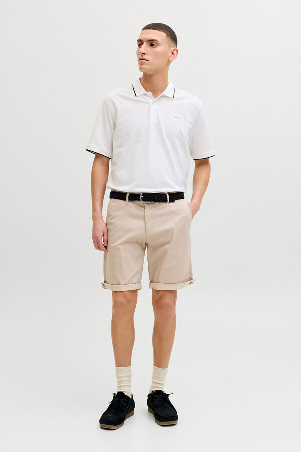 Jack & Jones Stretch chino Bermuda shorts grey
