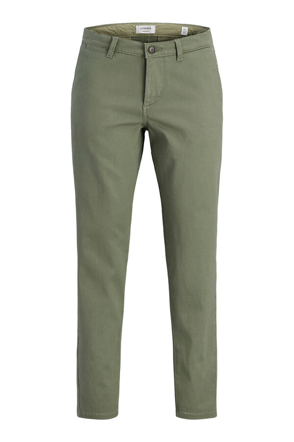 JJ REBEL Pantal&oacute;n chino slim fit verde