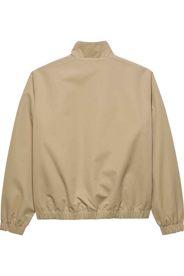 Tommy Jeans Cazadora Harrington cremallera beige