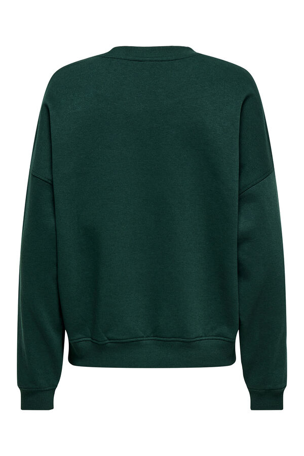 JDY Round neck sweatshirt green