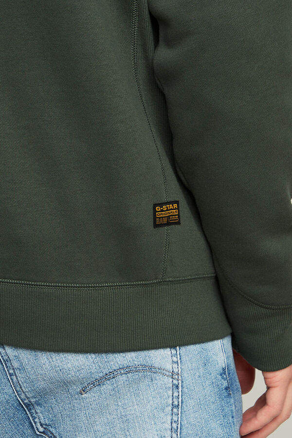 G-STAR Sweatshirt com fecho de fecho-&eacute;clair no gola cinzento