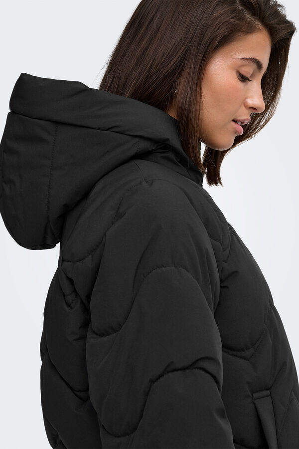 JDY Puffer coat black