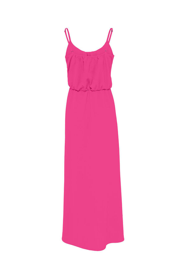 Springfield Langes trägerloses Kleid pink