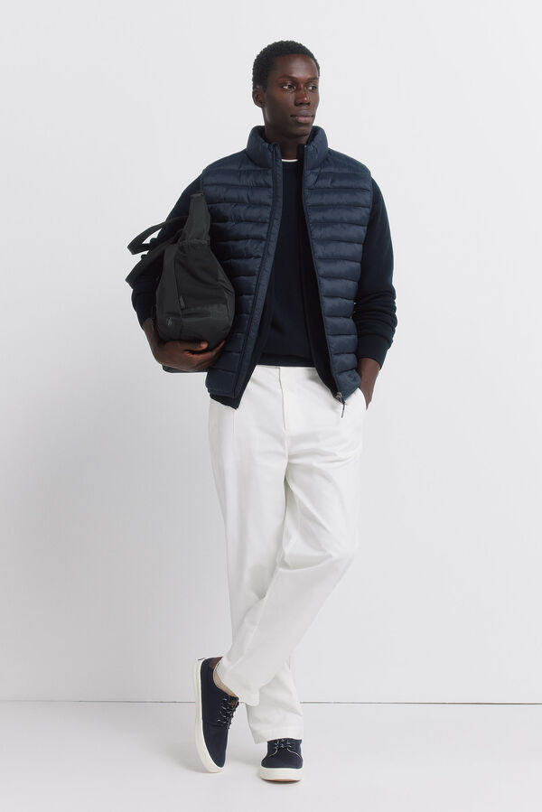 Springfield Quilted gilet blue