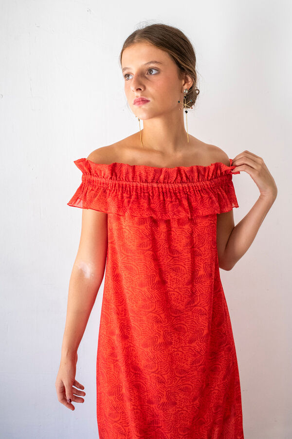 Cul Sac Vestido largo midi estampado