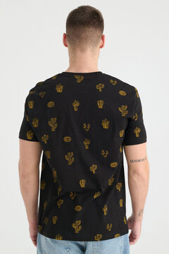 Springfield Camiseta estampado cactus black