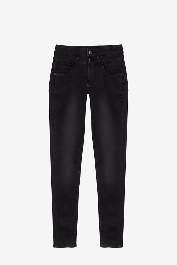 Springfield Double-up Skinny Soft Denim Jeans black
