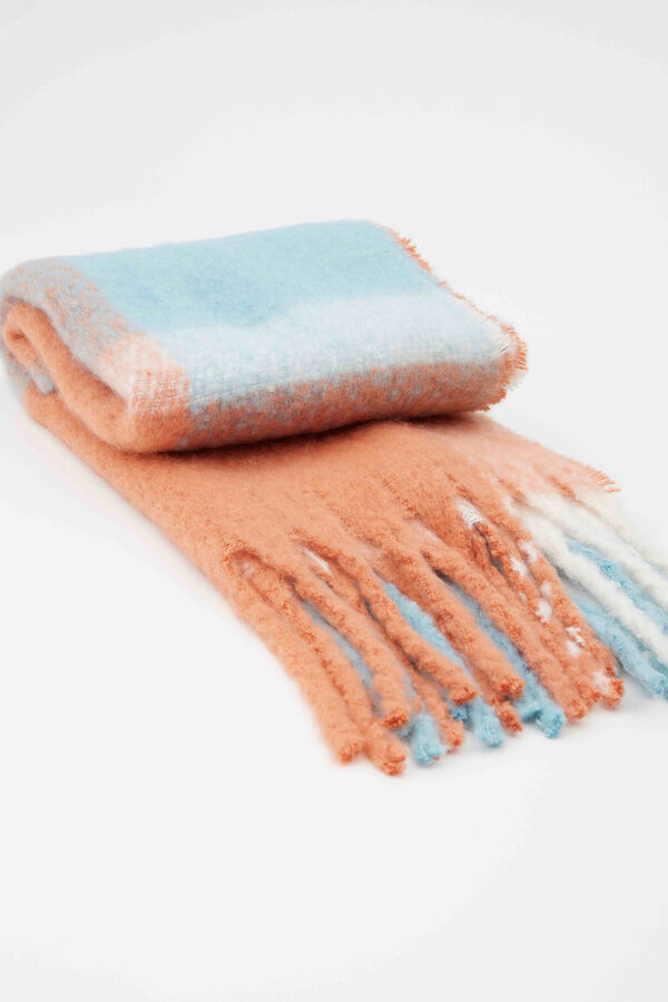 Springfield Blue/orange maxi scarf višebojan
