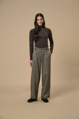 JDY Wide-leg long trouser Braon