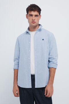 Springfield Camisa oxford com cotoveleiras