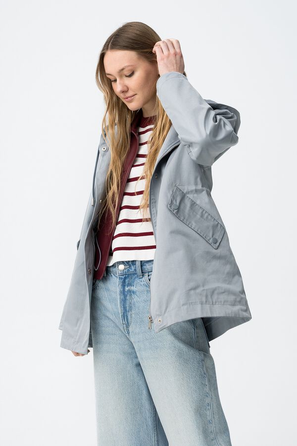 Tiffosi Beige relaxed fit jacket blue