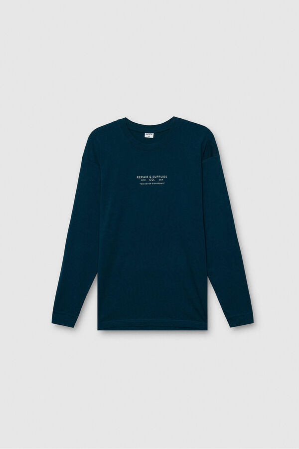 Inside Camiseta de manga larga azul