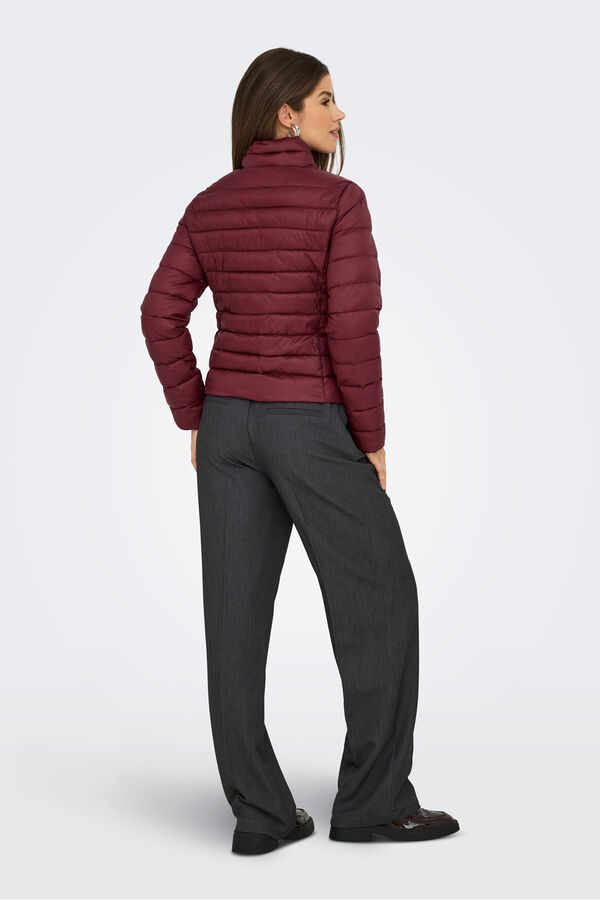 Only Puffer zip fastening jacket rózsaszín