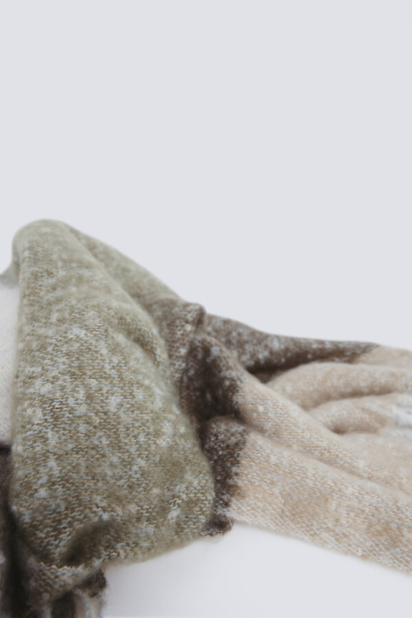 Springfield Striped scarf beige