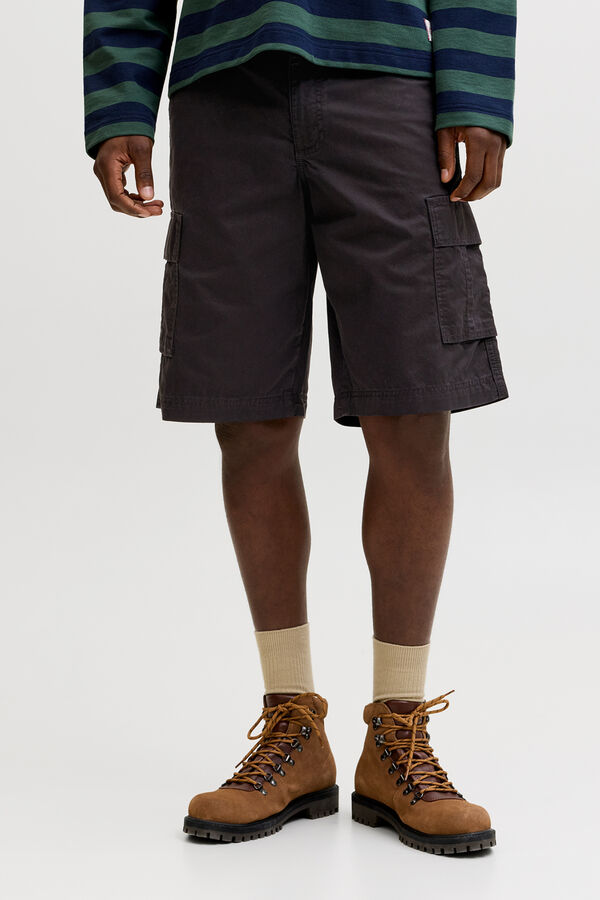Jack & Jones Relaxed cargo Bermuda shorts black