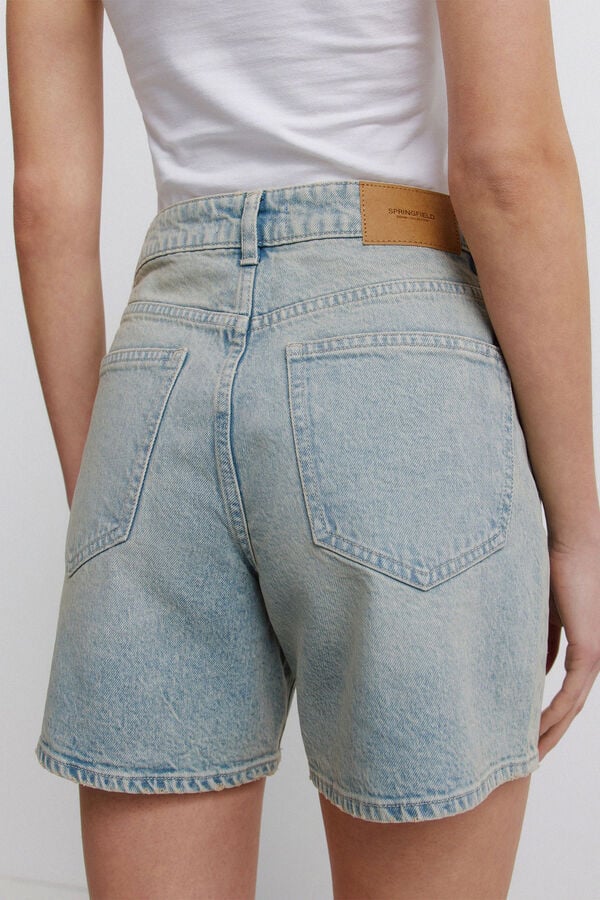 Springfield Bermuda en denim bleu