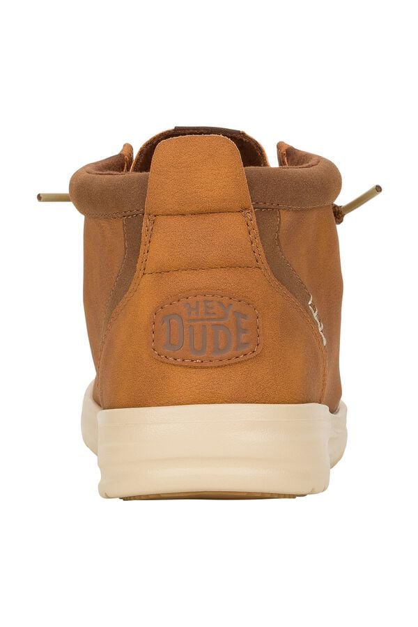Hey Dude Faux leather ankle boot red