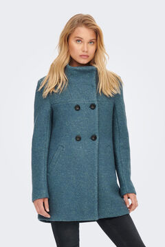Springfield Long coat with buttons azul medio