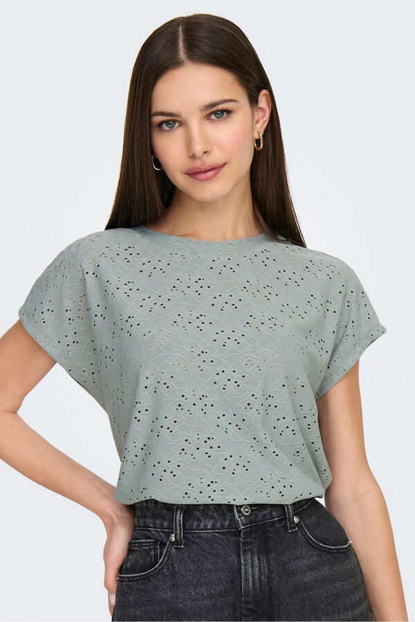 Only Regular fit short sleeve T-shirt grey