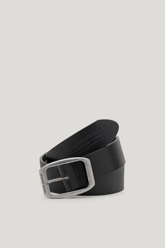 Pepe Jeans Cinto de pele texturizada preto