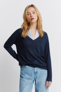 Springfield Majica dugih rukava sa V izrezom