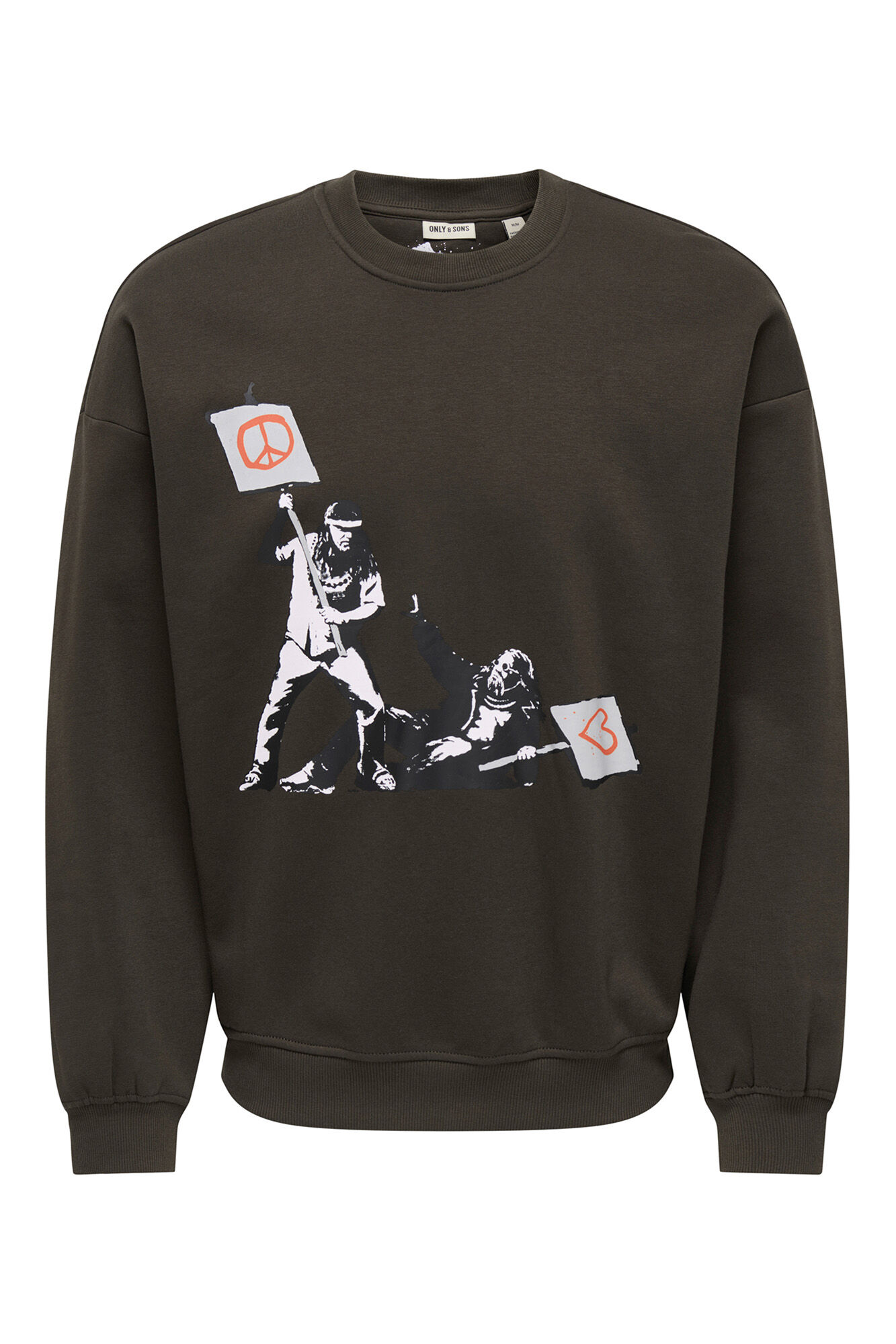 Only & Sons Sudadera cuello redondo Banksy