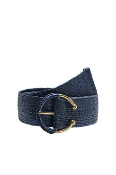 Springfield Straw belt with buckle navy