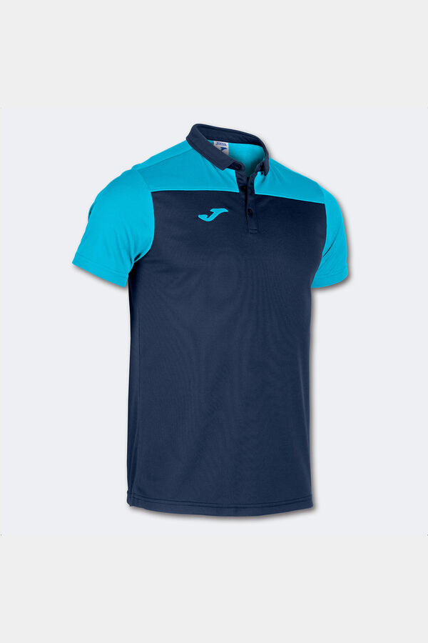 Springfield Short-sleeved polo shirt Hobby Ii Neon Navy/Turquoise bleuté