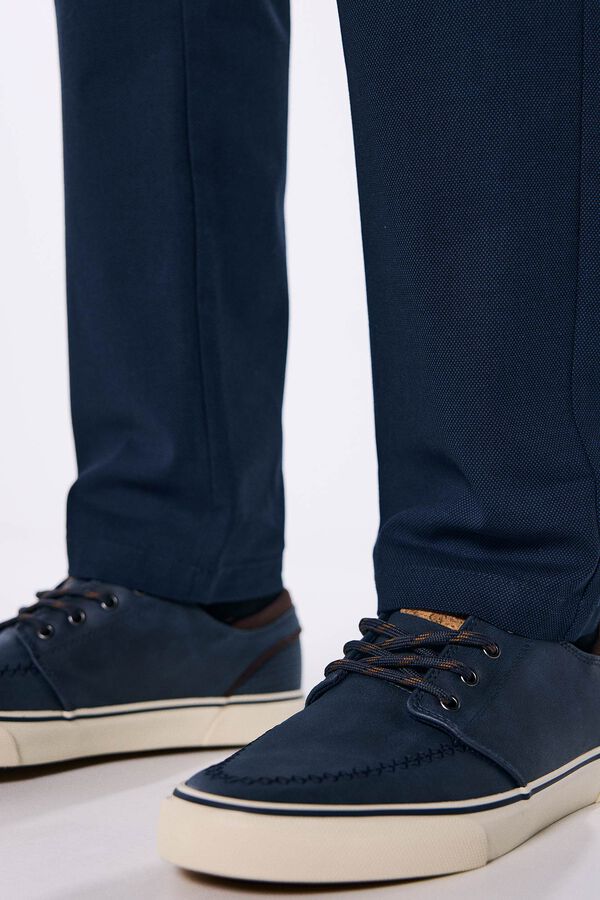 Springfield Slim fit comfort dress chinos bluish