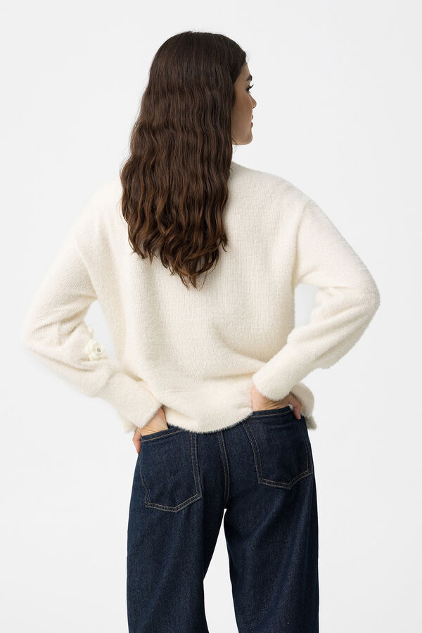 Tiffosi Jersey Texturizado con Aplicaciones marfil