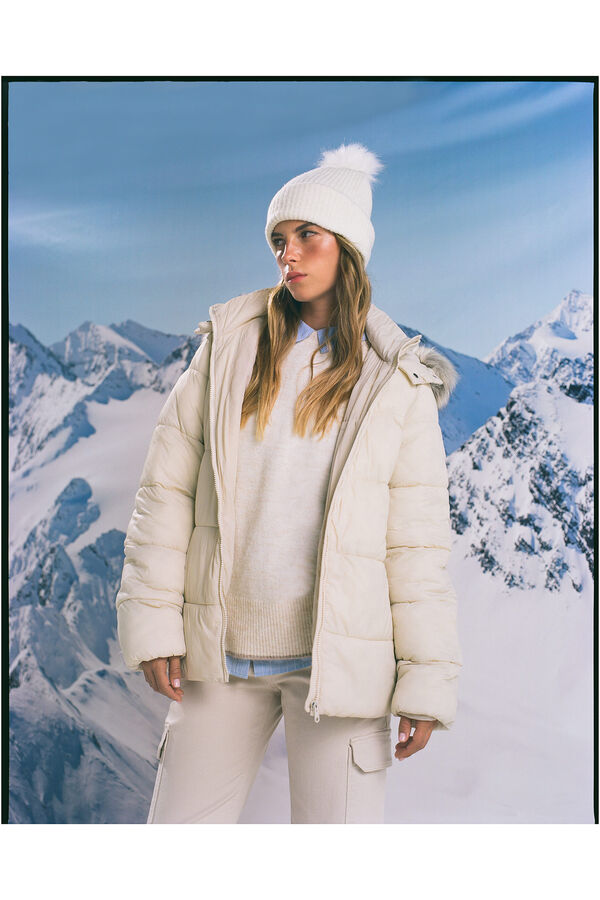 Springfield Short water-repellent Sorona Aura padded jacket brown