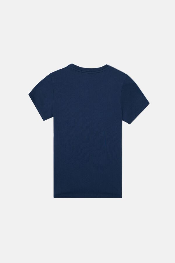 Silbon kids Short-sleeved T-shirt with mini logo blue