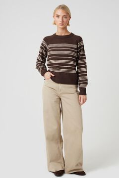 Brave Soul Striped round neck jumper