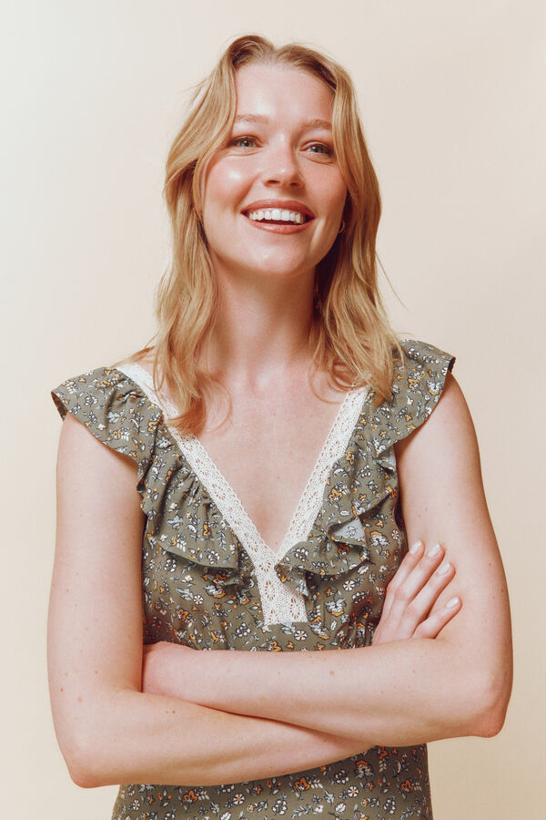 Springfield Madeira dress printed