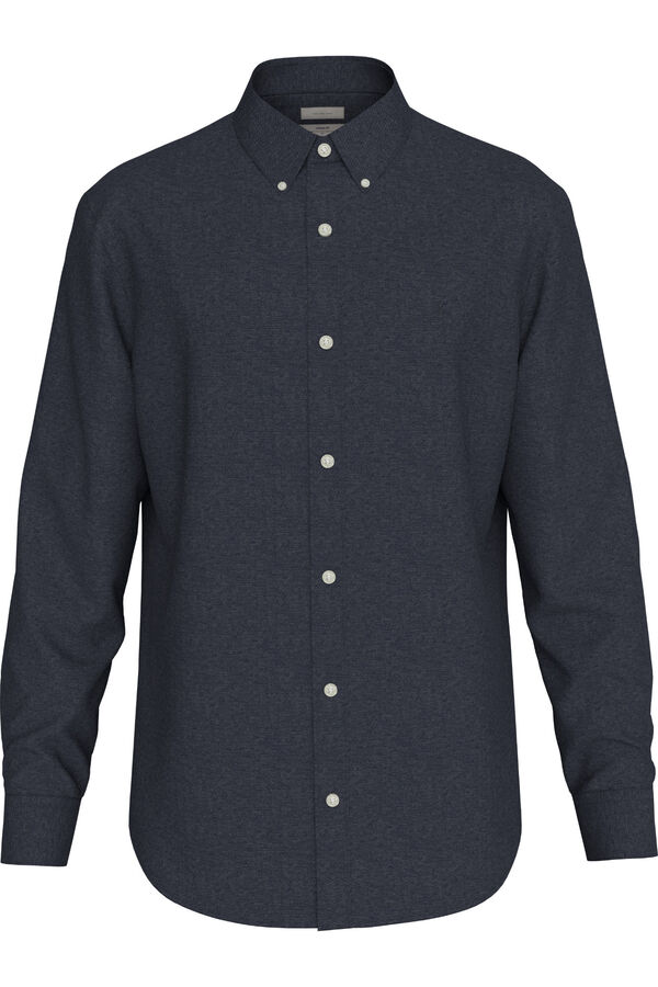 CK Jeans Camisa Oxford azul