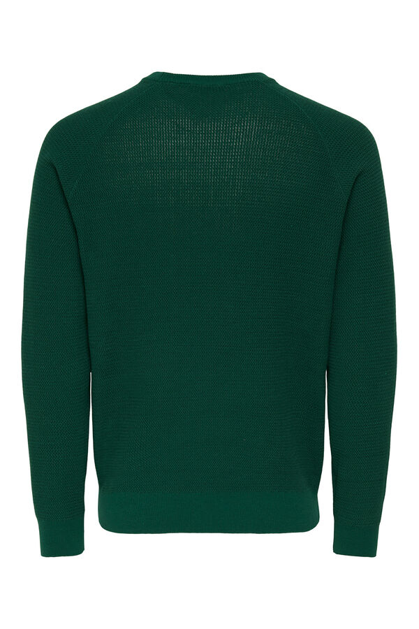 Only & Sons Jersey cuello redondo verde