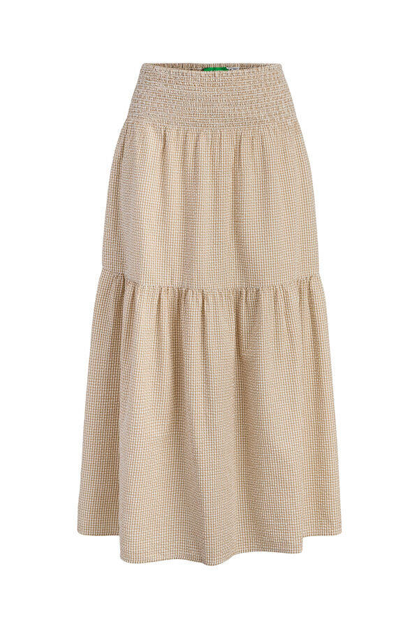 Jack & Jones Falda larga seersucker tostado