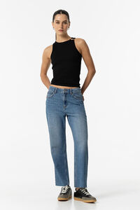 Tiffosi Calça Jeans Reta Cropped Solange