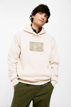 Springfield Sweat-shirt capuche spin the world natural