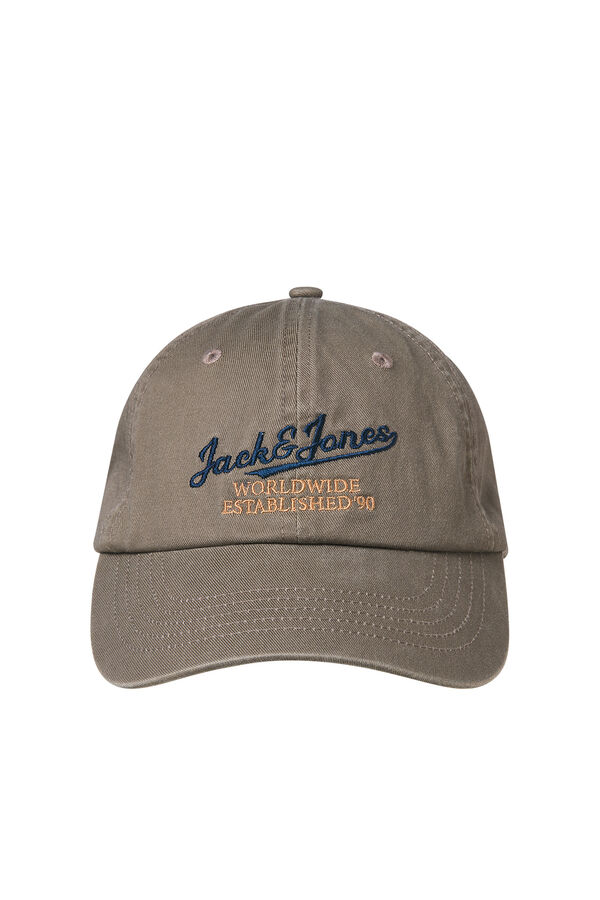 Jack & Jones Gorra b&aacute;sica con bordado gris