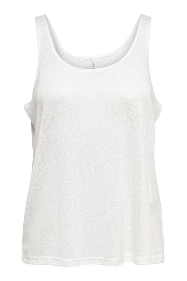Only regular fit tank straps  white