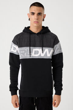 Springfield Combined quilted sweatshirt black