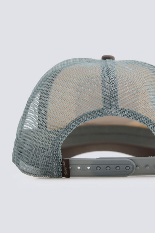 Springfield Bonnet trucker &agrave; visi&egrave;re contrastante gris