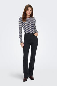 Only Lang&auml;rmelig Streifen T-Shirt